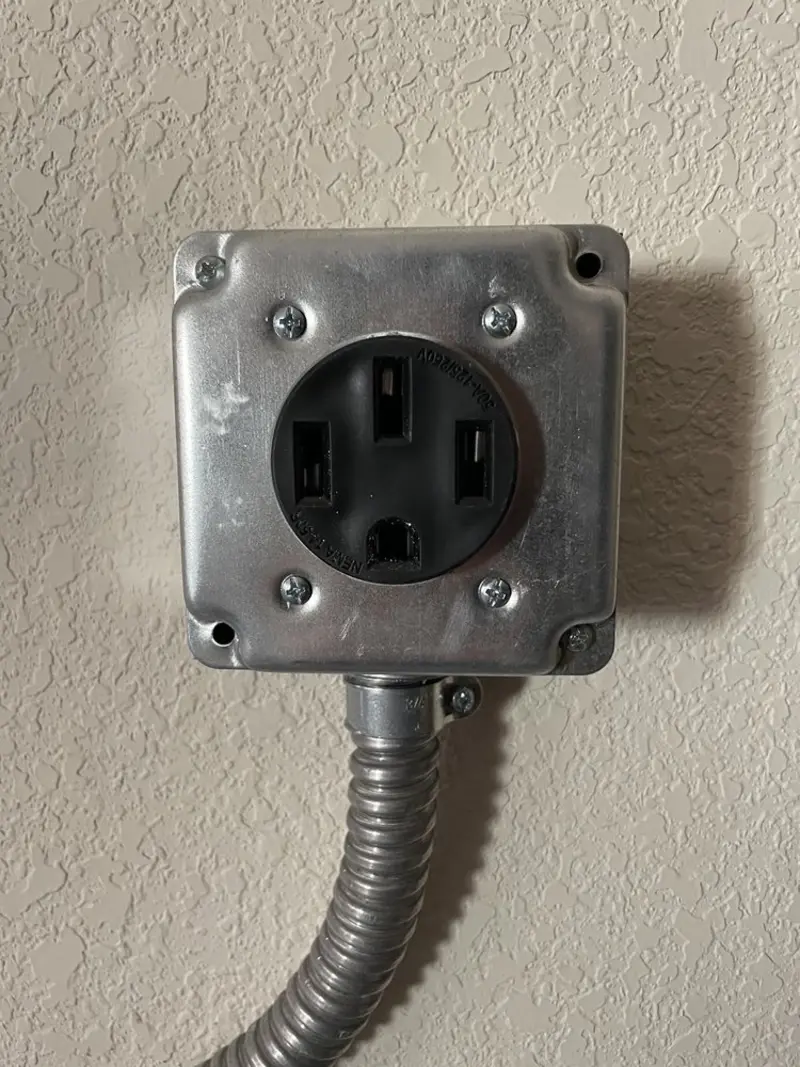 NEMA 14-50 outlet installed for Electrical Panel Upgrade in Indian Harbour Beach